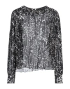Camicettasnob Woman Top Black Size 6 Polyester In Black