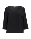 Camicettasnob Woman Top Black Size 8 Silk