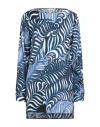 Camicettasnob Woman Top Blue Size 6 Viscose, Elastane