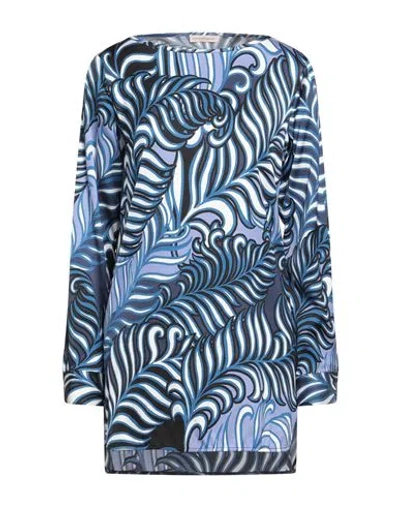 Camicettasnob Woman Top Blue Size 6 Viscose, Elastane