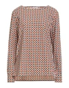 Camicettasnob Woman Top Burgundy Size 8 Polyamide, Elastane In Multi