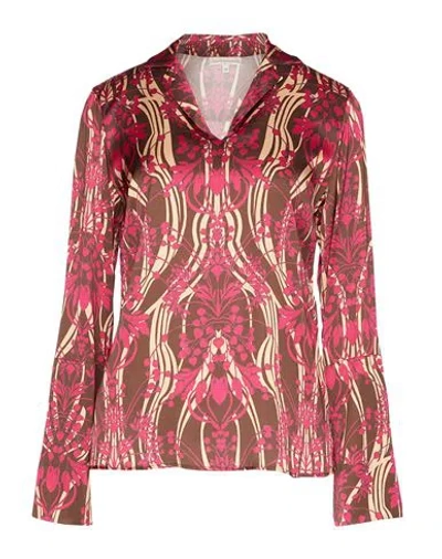 Camicettasnob Woman Top Dark Brown Size 6 Viscose, Elastane