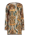 Camicettasnob Woman Top Dark Green Size 10 Viscose, Elastane In Green