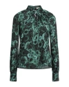 Camicettasnob Woman Blouse Dark Green Size 10 Viscose