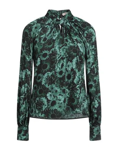 Camicettasnob Woman Blouse Dark Green Size 10 Viscose