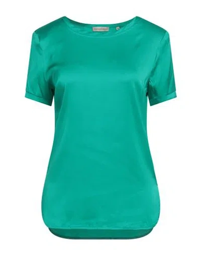 Camicettasnob Woman Top Emerald Green Size 6 Viscose, Elastane
