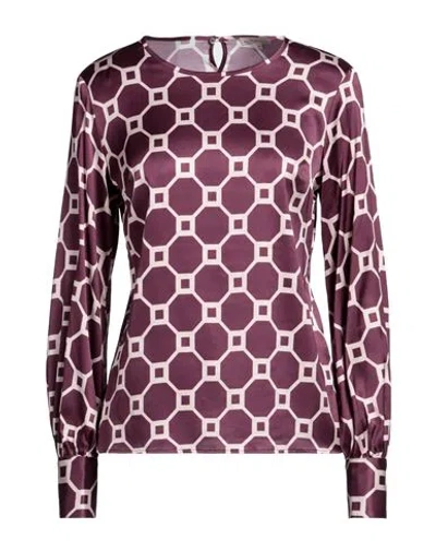 Camicettasnob Woman Top Garnet Size 10 Viscose, Elastane In Red