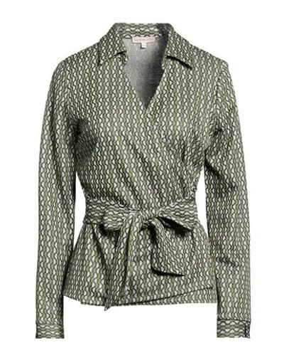 Camicettasnob Woman Top Green Size 6 Viscose, Polyester, Elastane