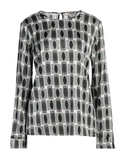 Camicettasnob Woman Top Grey Size 10 Viscose, Elastane