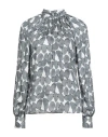 Camicettasnob Woman Top Grey Size 4 Viscose In Gray