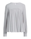 Camicettasnob Woman Top Grey Size 6 Viscose In Grey
