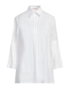 Camicettasnob Woman Top Ivory Size 6 Linen In White