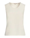 Camicettasnob Woman Top Ivory Size 6 Polyester, Viscose, Elastane In White