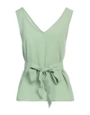 Camicettasnob Woman Top Light Green Size 8 Viscose
