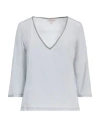 Camicettasnob Woman Top Light Grey Size 8 Silk In Grey