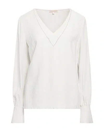 Camicettasnob Woman Top Light Grey Size 6 Viscose, Polyester In Gray