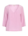 Camicettasnob Woman Top Lilac Size 10 Silk In Purple