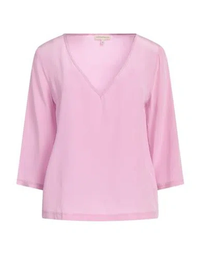 Camicettasnob Woman Top Lilac Size 10 Silk In Purple