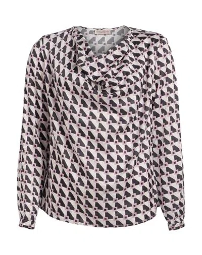 Camicettasnob Woman Top Lilac Size 6 Viscose, Silk, Elastane In Multi