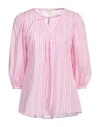 Camicettasnob Woman Top Magenta Size 6 Cotton In Magenta