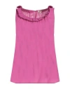 Camicettasnob Woman Top Magenta Size 6 Cotton