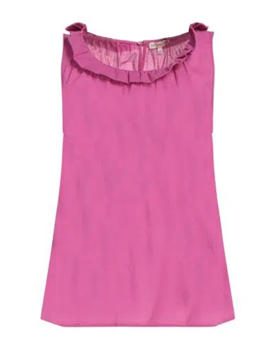 Camicettasnob Woman Top Magenta Size 6 Cotton