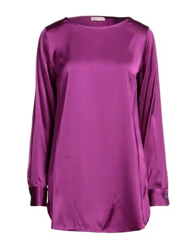 Camicettasnob Woman Top Mauve Size 4 Viscose, Elastane In Purple