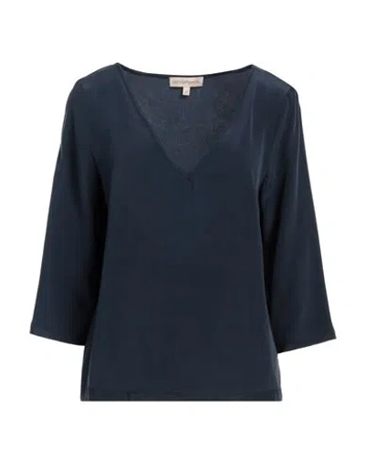 Camicettasnob Woman Top Midnight Blue Size 6 Silk