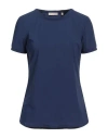 Camicettasnob Woman Top Navy Size 4 Polyamide, Elastane In Navy Blue