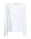Camicettasnob Woman Top Off White Size 6 Viscose, Polyester In White