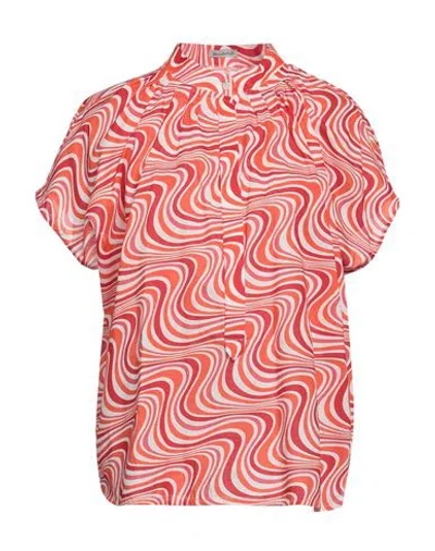 Camicettasnob Woman Blouse Orange Size 4 Cotton