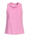 Camicettasnob Woman Top Pink Size 10 Cotton