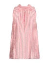 Camicettasnob Woman Top Pink Size 10 Cotton, Elastane In Pink