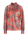 Camicettasnob Woman Top Rust Size 4 Viscose, Silk, Elastane In Red