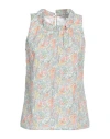 Camicettasnob Woman Top Salmon Pink Size 12 Cotton