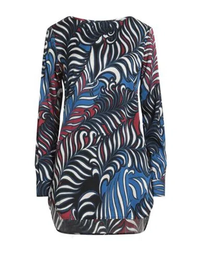 Camicettasnob Woman Top Slate Blue Size 8 Viscose, Elastane