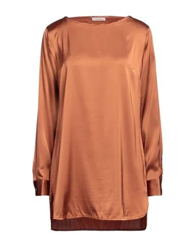 Camicettasnob Woman Top Tan Size 8 Viscose, Elastane In Brown