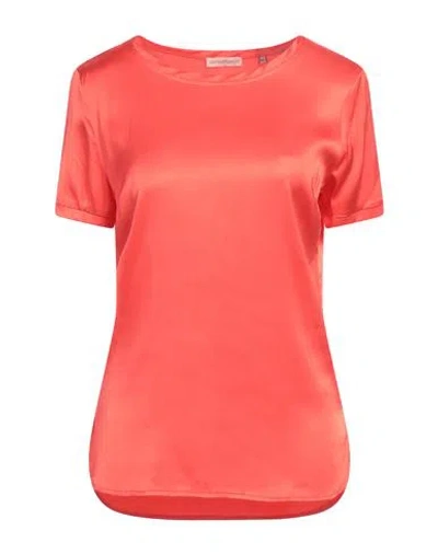 Camicettasnob Woman Top Tomato Red Size 12 Viscose, Elastane