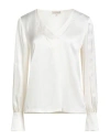Camicettasnob Woman Top White Size 12 Viscose, Elastane