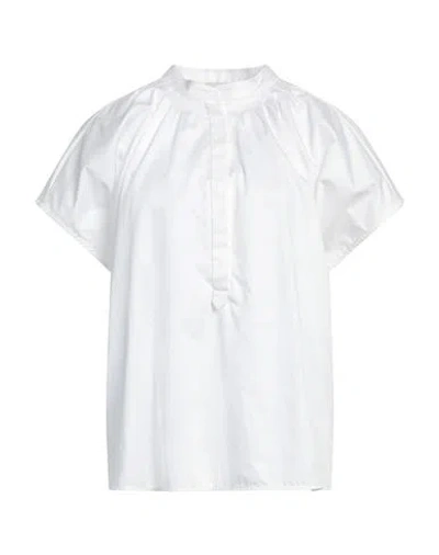 Camicettasnob Woman Top White Size 6 Cotton In White
