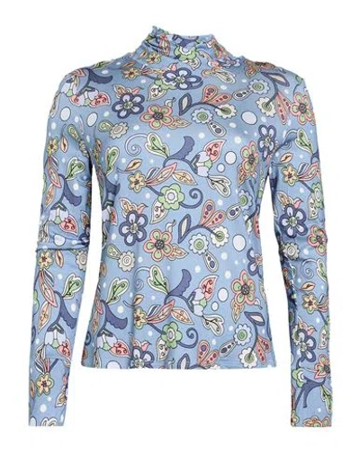 Camicettasnob Woman T-shirt Light Blue Size 6 Viscose, Elastane