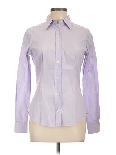 Pre-owned Camicissima Long Sleeve Button Down Shirt In Purple