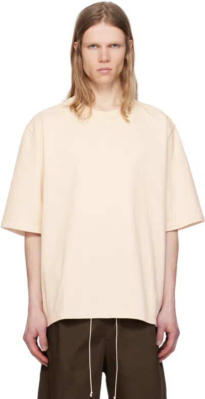 Camiel Fortgens Beige Big T-shirt In Off-white