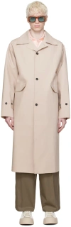 Camiel Fortgens Beige Long Coat In Sand