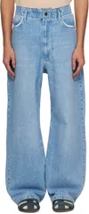 CAMIEL FORTGENS BLUE WASHED DENIM JEANS