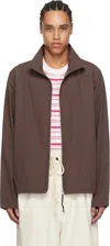 CAMIEL FORTGENS BROWN TECH TRACK JACKET