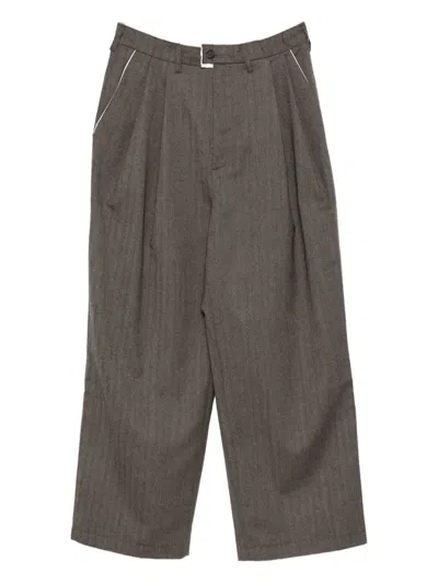 CAMIEL FORTGENS HERRINGBONE TROUSERS