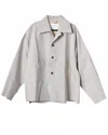 Camiel Fortgens Men's Short Mac Coat In Check In White