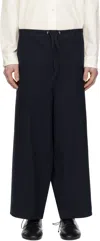 Camiel Fortgens Navy Karate Trousers In Canvas Navy