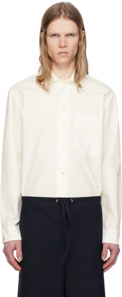 Camiel Fortgens Off-white Basic Shirt In Off-white - Shirting